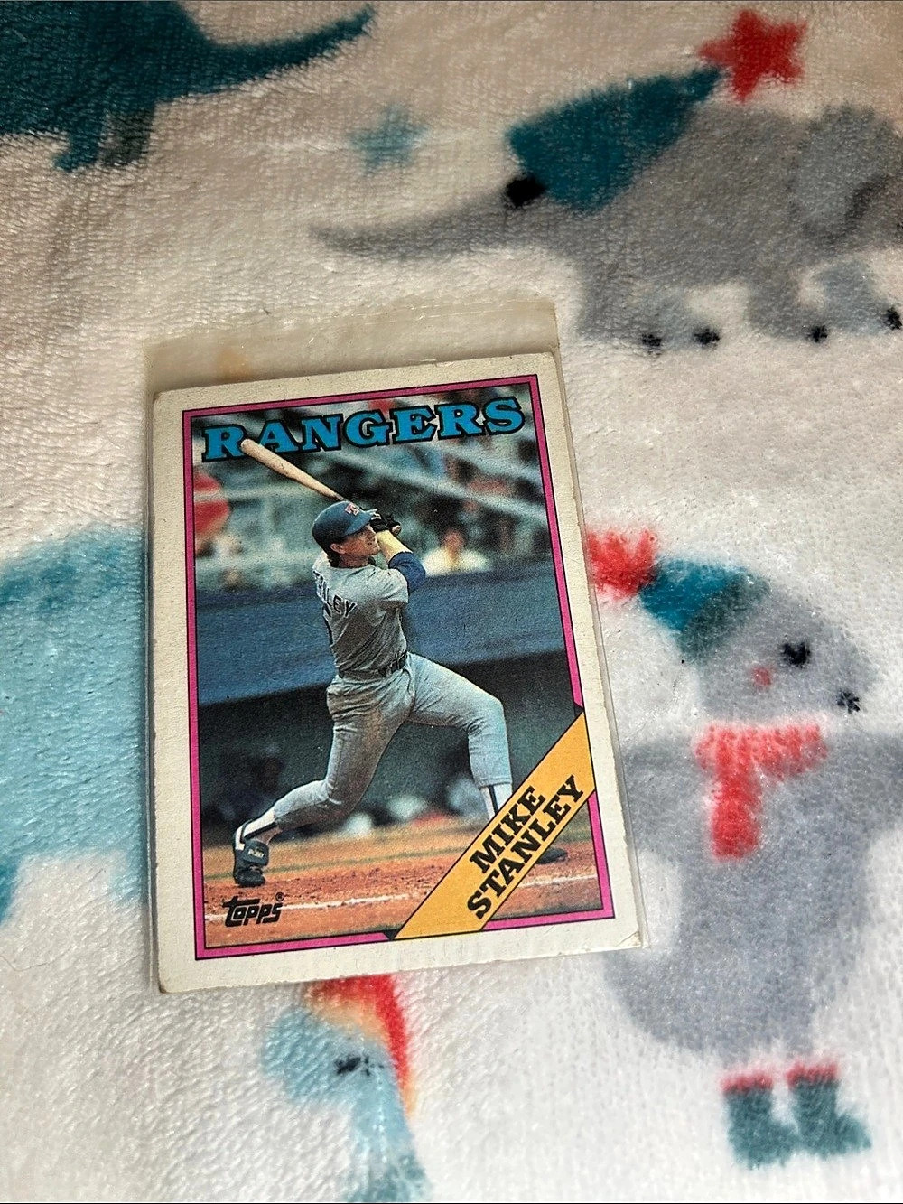 Topps Mike Stanley Texas Rangers Baseball Card